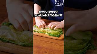 レタスってこんなにうまいのかと感動したやつ【レタスだけロール】詳しいレシピはアプリで料理名を検索♪ #レタス #無限レタス #やみつき  #やみつきレシピ #副菜