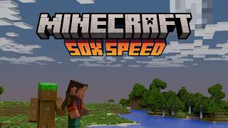 Minecraft at 50x SPEED! (Episode 1)