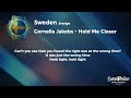 Cornelia Jakobs - Hold Me Closer (Sweden) [Karaoke Version] ESC 2022