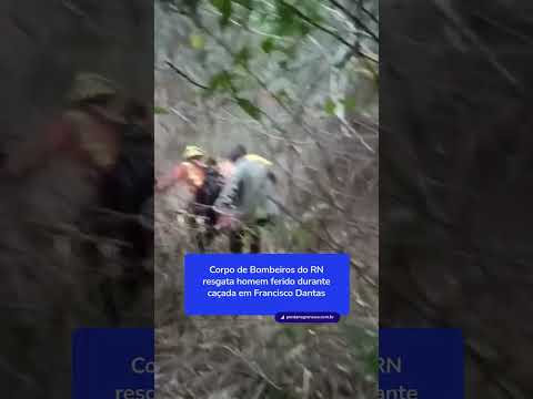 Homem é resgatado após acidente durante caçada