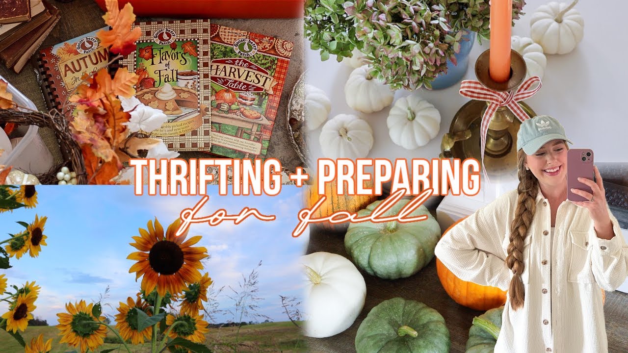 THRIFTING + PREPARING FOR FALL 2024 | THRIFT WITH ME FOR COTTAGE FALL DECOR🍂🍁