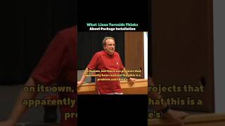 What Linus Torvalds Thinks About Package Installation #shorts #linux #programming #knowledge