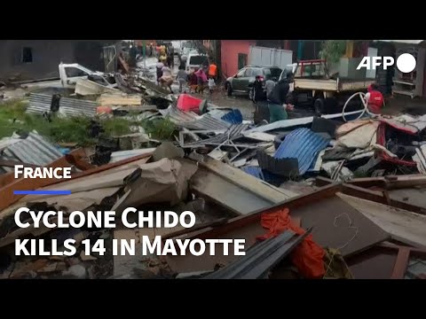 Video Thumbnail: At least 14 killed and homes destroyed in Mayotte following Cyclone Chido | AFP