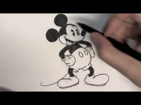 comment dessiner mickey mouse etape par etape