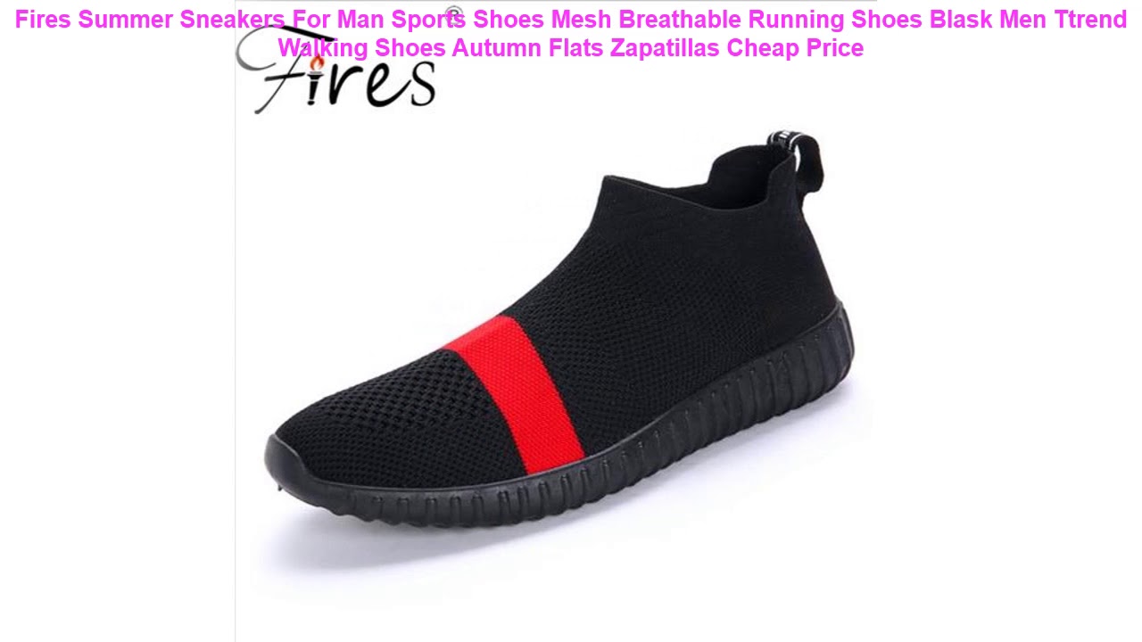 Fires Summer Sneakers For Man Sports Shoes Mesh Breathable Running Sho