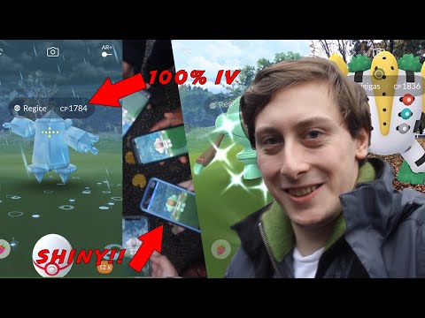 100% REGICE ENCOUNTER! A Colossal Discovery Full Quest! Shiny Regi Raids from LONDON | POKEMON GO