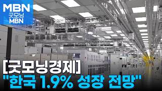 [굿모닝경제] 한국 1.9% 성장 전망 / '낮 충전' 할인 / 위험천만 깡통열차 [굿모닝 MBN]