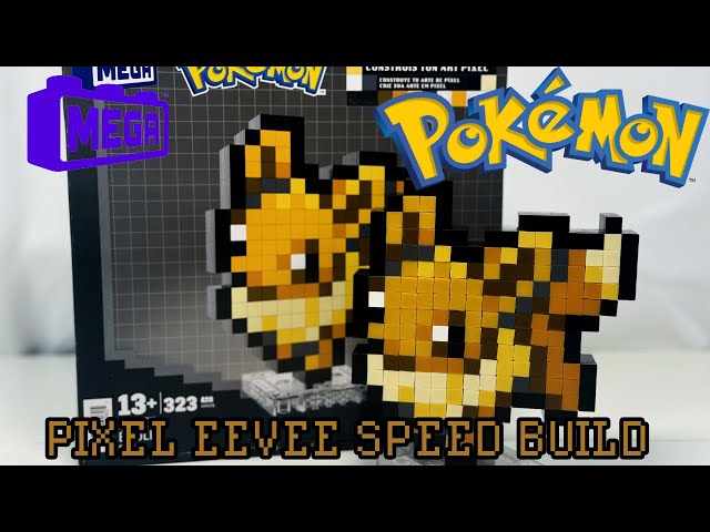 Vídeo relacionado con MEGA Pokémon Pixel Art Eevee Bloques de construcción, estilo retro basado en el videojuego de los 90, 323 piezas, juguete para coleccionistas +13 años (HTH78)