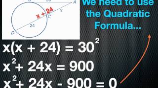 Chapter 10 Section 5- Segment Lengths in Circles