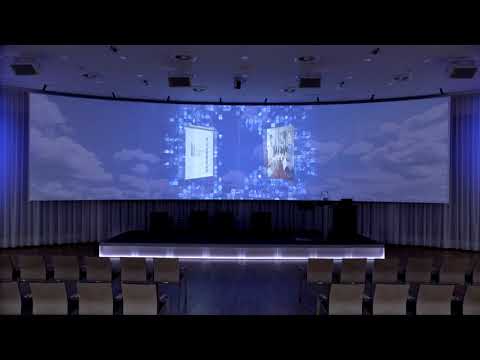 Projection Screen SCENE –  Multiple-unit panorama screen at the hbw ConferenceCenter