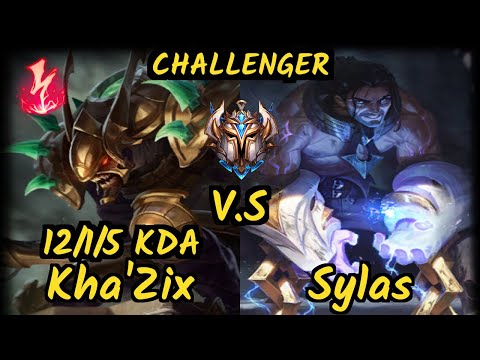 MSF Maxlore (KHA'ZIX) vs SYLAS - 12/1/5 KDA JUNGLE CHALLENGER GAMEPLAY - EUW