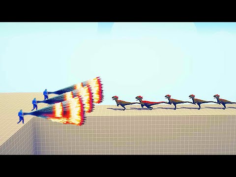 10X T-REX vs 3X EVERY GOD | Totally Accurate Battle Simulator TABS