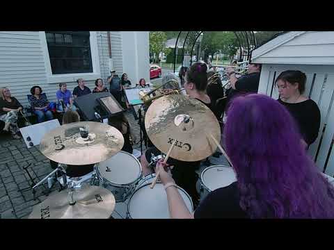 I Can't Get Started - Drum Cam - Penny Larson drums with the SheBop Swing Orchestra