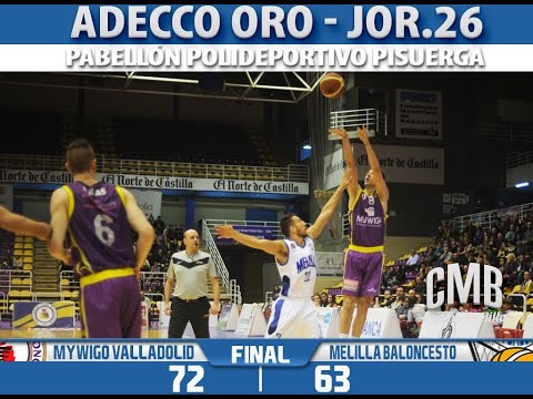 Resumen MyWiGo Valladolid vs Club Melilla Baloncesto (ORO 14/15 - J26)