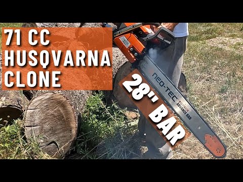 An Honest Review of the NEO-TEC NH872 71cc Chainsaw. Husqvarna clone!
