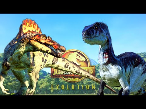50 SPINOSAURUS  vs.  50 INDORAPTOR  ---  EPIC BATTLE ROYALE - DINOSAUR FIGHT - BREAKOUT  [4K 60FPS]