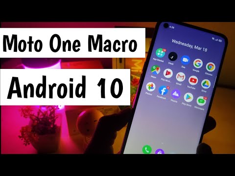 [ Moto ] Android 10 update for Moto One Macro...!😡