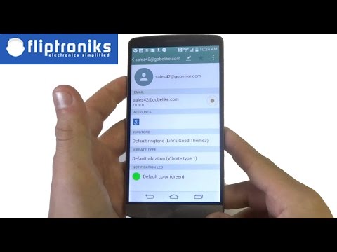 LG G3: How to Assign a Photo to a Contact - Fliptroniks.com