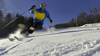 preview picture of video 'Laworta Ustrzyki Dolne - ski narty carving - 4K video'