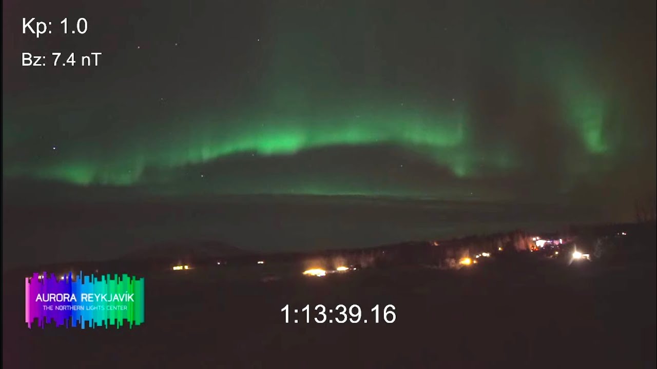 Live webcam view of Golden Circle Aurora Skycam
