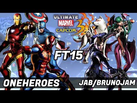 UMVC3 - FT15 - ONEHEROES VS JAB/BRUNOJAM!