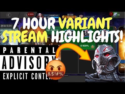 Raging Variant Highlights 2.0!!! Warning: Bad Language - Marvel Contest Of Champions