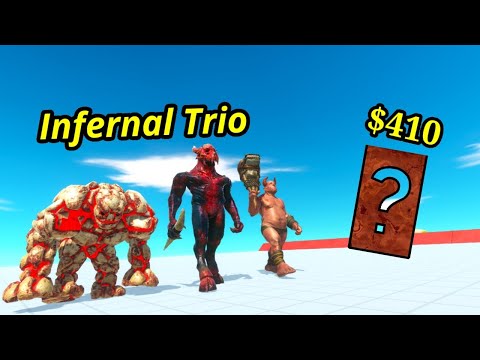 Kozarog lava golem ogre lord vs random team same price animal revolt battle simulator