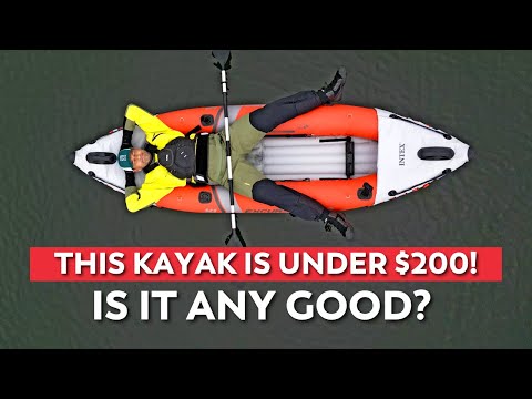 Review of Intex Excursion Pro Inflatable Fishing Kayak  |  Cheapest Fishing Kayak Ever!