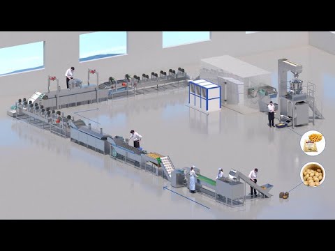 , title : 'Frozen French Fries Production Line(500kg/h-1000kg/h) | Continuous French Fries Plant in 2021'