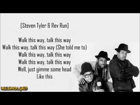 Run-D.M.C. - Walk This Way ft. Steven Tyler & Joe Perry (Lyrics)