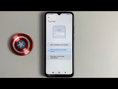 Show notifications but hide content on the lock screen on POCO C40 Android 11