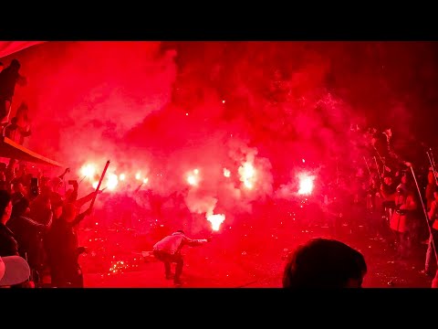 "#Estudiantes GO PRO FULL HD 4K recibimiento epico en primera persona" Barra: Los Leales • Club: Estudiantes de La Plata