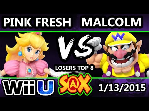 S@X - #WDB Pink Fresh (Peach) Vs. #WDB Malcolm (Wario) SSB4 Losers Top 8