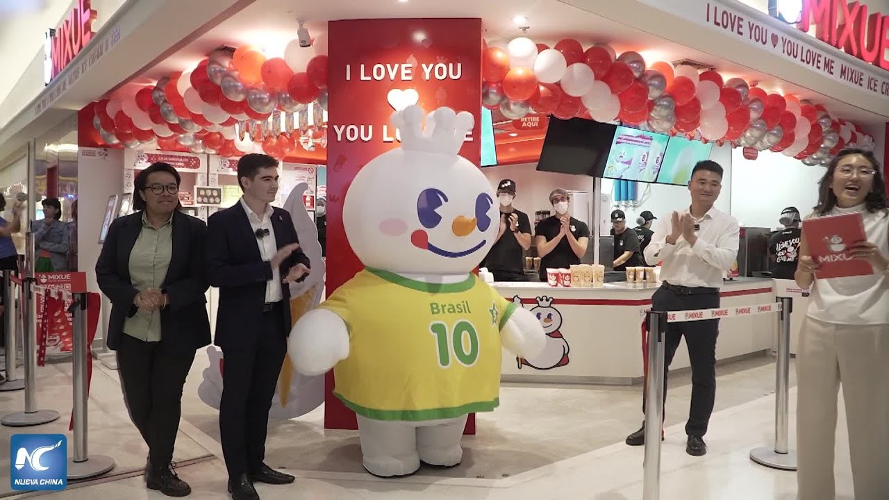 Cadena china de helados y bebidas de té Mixue desembarca en Brasil