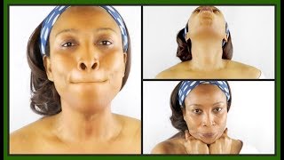 4 FACIAL EXERCISES FOR SAGGING NECK AND JAWLINE, TIGHTEN TONE THE NECK AND JAWLINE |Khichi Beauty
