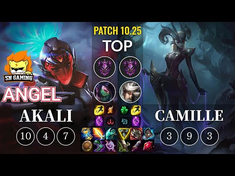 SN Angel Akali vs Camille Top - KR Patch 10.25