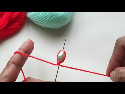Amazing Flower Craft ideas with Woolen Yarn | Easy Hand Embroidery Flower | Sewing hack