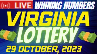 Virginia Night Lottery Results Oct 29, 2023 - Pick 3 - Pick 4 - Cash Pop - Powerball - Mega Millions