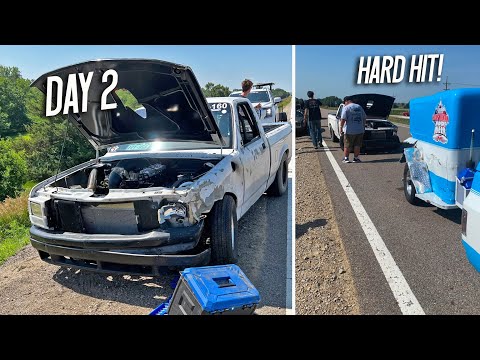 Racers COLLIDE to avoid hitting TRACTOR! (RaceWeek 1.0 Day 2)