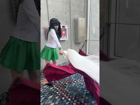 SIT BOY! #cosplay #inuyasha #cosplaymakeup #momocon #kagome #anime #manga #makeup #cosplaycostume