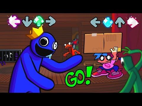 Friday Night Funkin' - Blue vs BF (Rainbow Friends x FNF) - Vs Blue V1