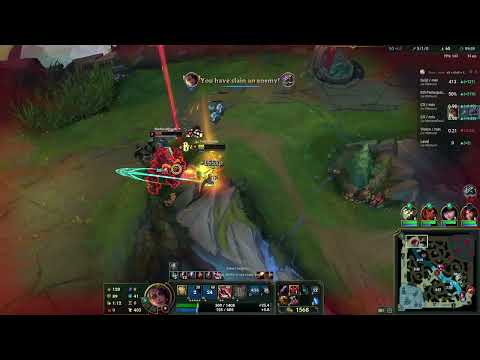 Low elo Samira top lane shows you why you shouldn't gank when levels down...