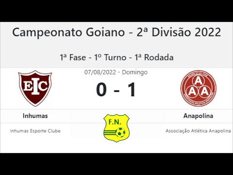 2022-08-07 - Inhumas 0-1 Anapolina - Gol do Jogo