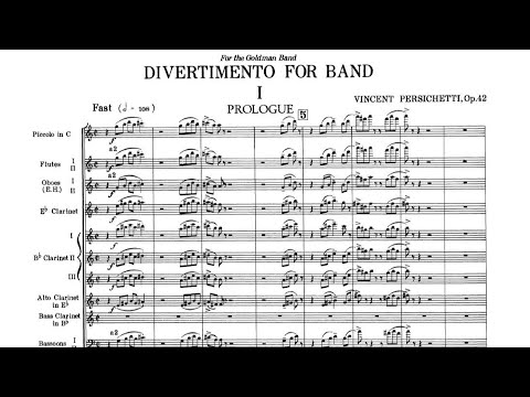 [Full Score] Persichetti - Divertimento for Band (1949), Op. 42
