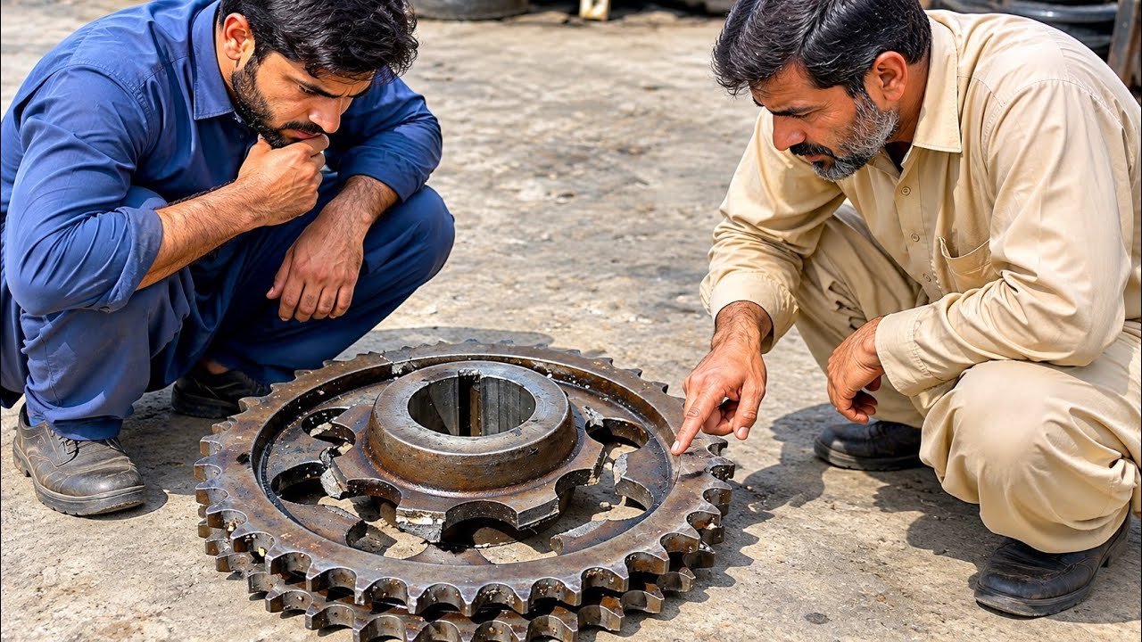 Severely Broken Sprocket Gear Rebuilt Like New! | Incredible Restoration Process