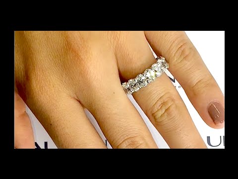 7.25 ct Oval Diamond Eternity Band