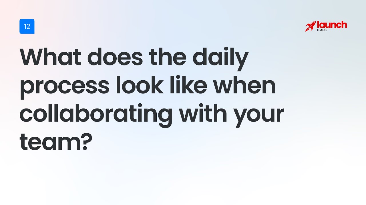 A Day in the Life: Collaborating with Launch Leads