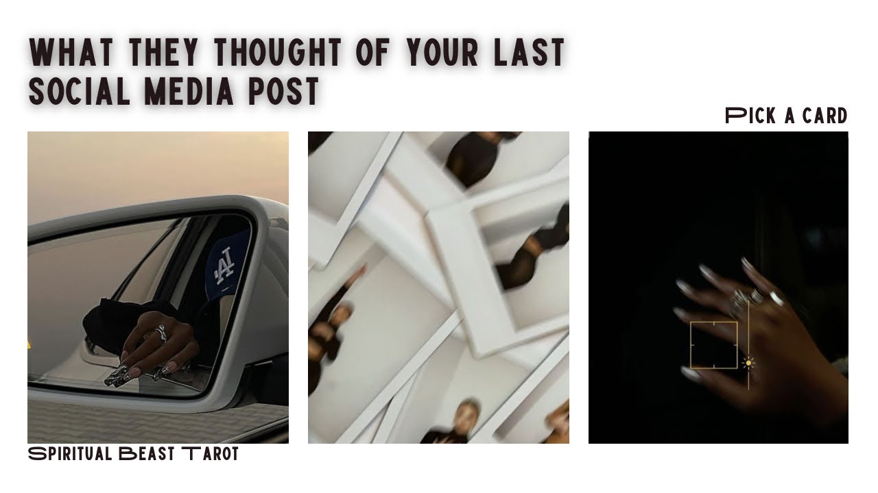 what they thought of your last social media post | pick a card 📷🤳🏾✨