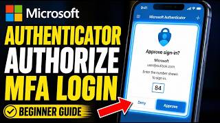 How to authorize Microsoft Authenticator for MFA login - Beginner Guide