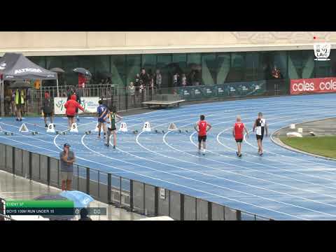 Boys Under 15 100m H1 - 2020 State Combined Events Championships // LAVicTV